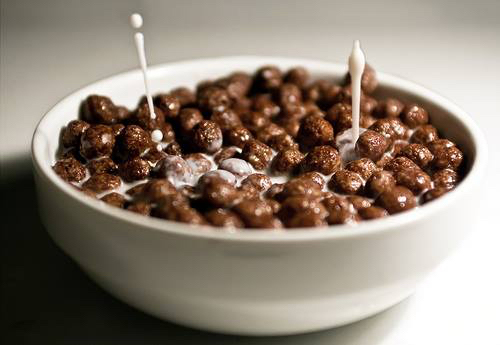 Kellogg's coco pops! I loved the combination of chocolate with milk, mmm. Greece